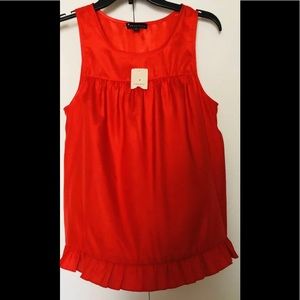 Twentyone Ruffled Tank Top Size S🌹 New with Tags Red casual summer top